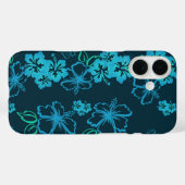 Blue Hawaiian Hibiscus telefoonhoesje Case-Mate iPhone Case (Achterkant (horizontaal))