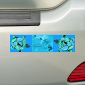 Blue Hawaiian Honu Turtle bumper sticker (Op auto)