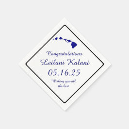 Blue Hawaiian Islands afstuderen papieren servette Servetten