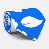 Blue Hawaiian Pattern Stropdas (Opgerold)