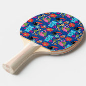 Blue Hawaiian Ping Pong Paddle Tafeltennisbatje (Voorkant Gekanteld)