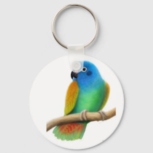 Blue Headed Pionus Parrot-Sleutelhanger Sleutelhanger