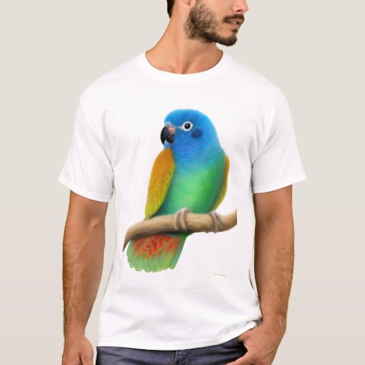 Blue Headed Pionus Parrot T-Shirt (Voorkant)
