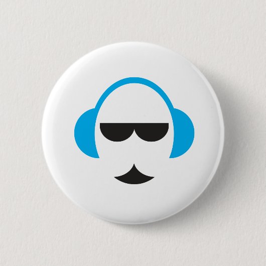 Blue Headphones Button (Voorkant)