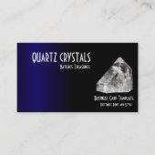 Blue Healing Crystals Quartz Visitekaartje (Voorkant)
