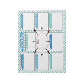 Blue Healthcare Student Concept Kaart Sjabloon Notitieblok (Linkerzijde)