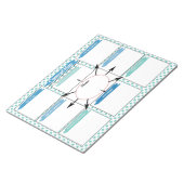 Blue Healthcare Student Concept Kaart Sjabloon Notitieblok (Schuin)