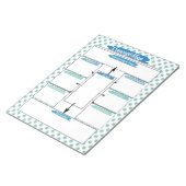 Blue Healthcare Student Concept Kaart Sjabloon Notitieblok (Schuin)