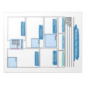 Blue Healthcare Student Medicatie Sjabloon Notitieblok (Voorkant)
