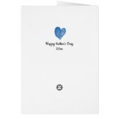 Blue Heart 1st Father's Day Son (Achterkant)