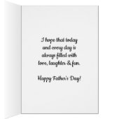 Blue Heart 1st Father's Day Son (Binnen (Rechts))