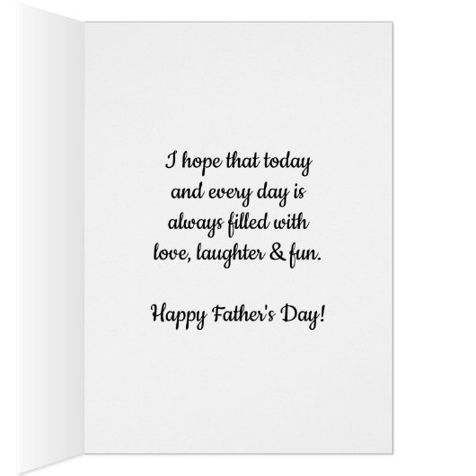 Blue Heart 1st Father's Day Son (Binnen (Rechts))