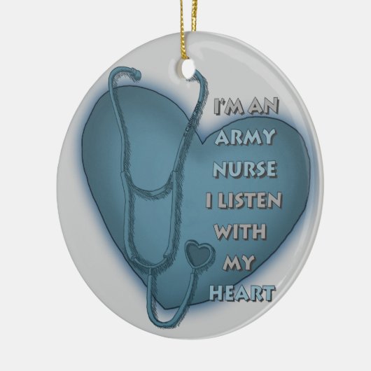 Blue Heart Army verpleegster Keramisch Ornament (Links)