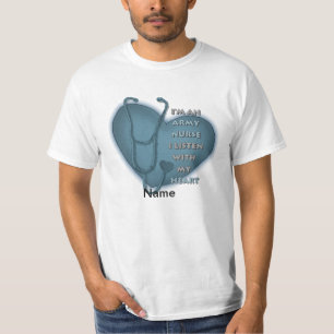 Blue Heart Army verpleegster T-shirt