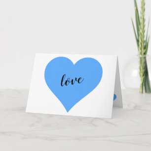  Blue Heart Baby Card Kaart