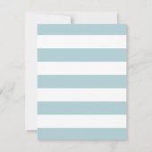 Blue Heart Baby shower Guessing Game Kaart (Achterkant)