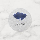 Blue Heart Balloons Wedding Confetti (Kleine voorkant)