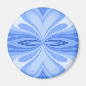 Blue Heart Butterfly Abstract Magneet (Voorkant)