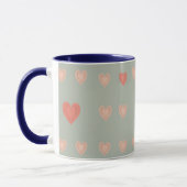 Blue Heart Coffee Mug Mok (Links)