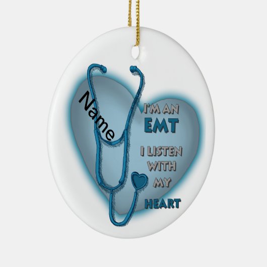 Blue Heart custom emt Ornament (Rechts)