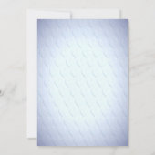 Blue Heart Floral Baby shower Uitnodiging (Achterkant)