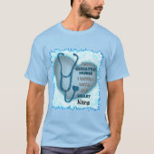 Blue Heart Geriatric Nurse T-shirt (Voorkant)
