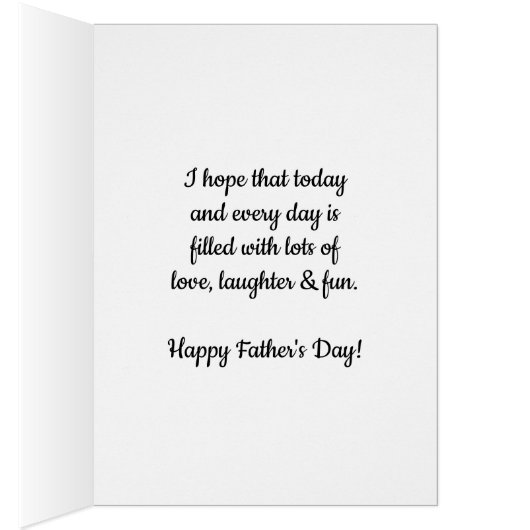 Blue Heart Happy Vaderdag Godfather (Binnen (Rechts))