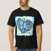 Blue Heart Home Health Care verpleegster T-shirt (Voorkant)