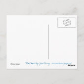 Blue Heart 'Love'-briefkaart Briefkaart (Achterkant)