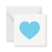 Blue Heart Love Note Gift Label Baby