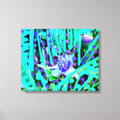 Blue Heart Moon & Wonder Blue Roos Canvas Afdrukke Afdruk (Voorkant)