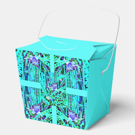 Blue Heart Moon & Wonder Blue Rozen Receptie Box Bedankdoosjes (Voorkant)