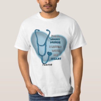 Blue Heart Night Nurse T-shirt