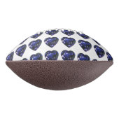 Blue Heart Pattern American Football (Gedraaid 270)