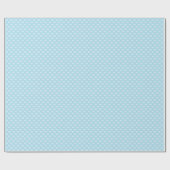 Blue Heart Pattern for Baby Shower, Birthday  Cadeaupapier (Vlak)