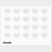Blue Heart Pattern Minimal Serif Always Hart Sticker (Vel)