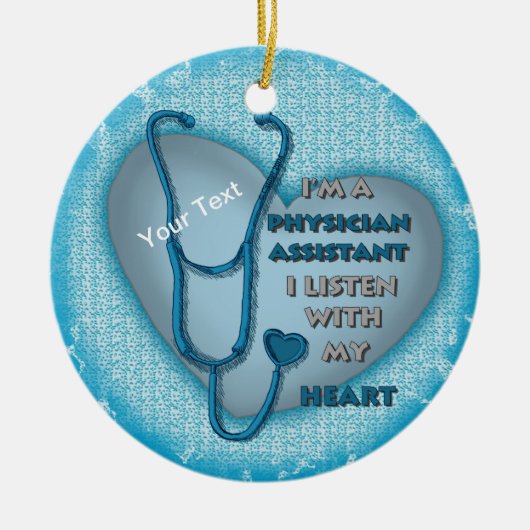 Blue Heart Physician Assistant ornament (Voorkant)