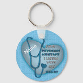 Blue Heart Physician Assistant Sleutelhanger (Voorkant)