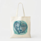 Blue Heart Physician Assistant Tote Bag (Voorkant)