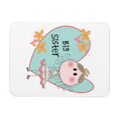 Blue Heart Princess Big Sister Magneet (Horizontaal)