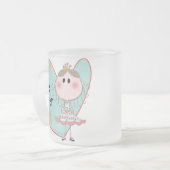 Blue Heart Princess Big Sister Matglas Koffiemok (Voorkant links)