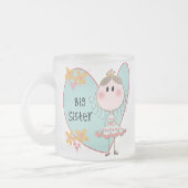 Blue Heart Princess Big Sister Matglas Koffiemok (Links)