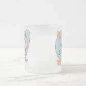 Blue Heart Princess Big Sister Matglas Koffiemok (Center)