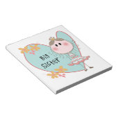 Blue Heart Princess Big Sister Notitieblok (Schuin)