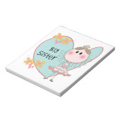 Blue Heart Princess Big Sister Notitieblok (Linkerzijde)
