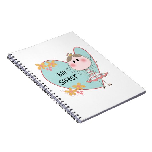 Blue Heart Princess Big Sister Notitieboek (Rechterzijde)