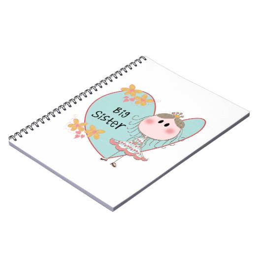 Blue Heart Princess Big Sister Notitieboek (Linkerzijde)
