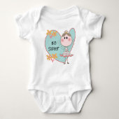 Blue Heart Princess Big Sister Romper (Voorkant)