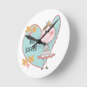 Blue Heart Princess Big Sister Ronde Klok (Hoek)