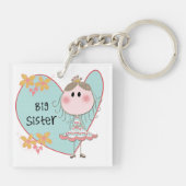 Blue Heart Princess Big Sister Sleutelhanger (Achterkant)